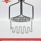 High Quality Stainless Steel Potato Masher With Rubber Handle thumbnail-3