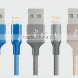 1M Woven Cotton Mircro USB Charging and Synch Cable thumbnail-1