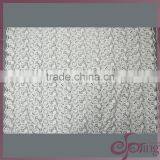 Off-white Flower Cotton Embroidered Fabric, Mesh Fabric Lace for Dress, Blouse, Tops thumbnail-4