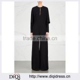 Wholesale Women Apparel Long Sleeves Black Wide-leg Crepe Jumpsuit(DQE0133J)