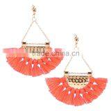 Bohemian Jewelry Colorful Tassel Charms Earrings for Women thumbnail-3