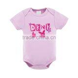 2017 Baby Clothes Butterfly Design 100% Cotton Baby Rompers For Summer thumbnail-1