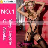 Fishnet Garter Lingerie Europe Syle Sexy Girls Sexy Hot Fashion Show Lingerie thumbnail-1