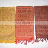 Silk Stole With Fringes thumbnail-1