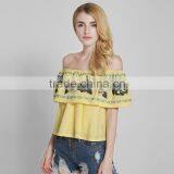 Maxnegio Fashion off Shoulder Women Casual Blouse Designs thumbnail-2