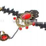 Girls Lace Bracelets Set Red Diamond Rose Jewelry Sets South Korean Jewelry Wholesale thumbnail-3
