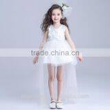 Short Party Dress Patterns Short Girls Dress White Yellow Front Long Back Dress thumbnail-3