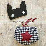 Black and White Grid Bloomer a Big Star on the Back Baby Underwear thumbnail-1