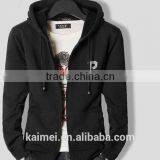 2017 Wholesale Beautiful Design Amazing Quality Eco-friendly Breathable Anti-wrinkle Cute 100%cotton Zipper Hoodie thumbnail-2