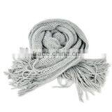 New Fashion Womens Long Hollow Out Tube Knitted Crochet Scarf Satin 8062 thumbnail-2