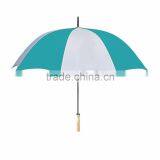 48" Arc Automatic Open Umbrella - Nylon Canopy, 33" Long, Has a Metal Shaft With Wooden Handle and Comes With Your Logo thumbnail-2