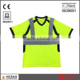 OEM fluorescent clothes yellow brand security shirt