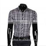 Popular Africa Market Short Sleeve Check Pattern Mens Shirt Design With Customised Logo for Oem thumbnail-4