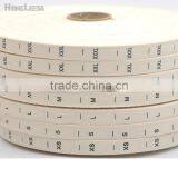 Natural Offwhite COTTON Size Label Clothing Print Tags Silk Screen Garment Tags XS-XXXL thumbnail-2