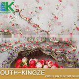 2016 Fashion Lace Fabric Exquisite Organza Jacquard Embroidery Small Multicolor Roses Fabrics DIY Clothing Accessories 2016 Fas thumbnail-1