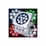 12 X 10W Quad LED Wireless Battery LED Flat PAR / Wifree Magicube Q12 / Wedding Lighting (FS-P5004) thumbnail-1