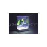 OEM Acrylic and Advertising Transparent Crystal LED Light Box With Custom Logo For Advertisement thumbnail-1