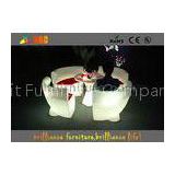 commercial Plastic LED Bar Chair Illuminated Hotel furniture CE / RoHS / UL