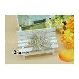 Shining Rhinestone Flower Brooch , Rhinestone Brooch Pin For Evening Dress thumbnail-1