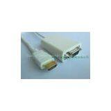 White HDMI to VGA Adapter Video Converter Adapter 1080P for PC