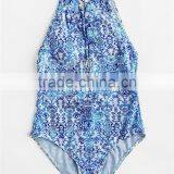 Bodysuit Backless Beach Swimwear Women Padded One Piece Swimsuit thumbnail-5