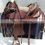 WESTERN LEATHER SADDLE thumbnail-1