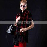 Knitted Mink Shawl Stole Made by Mink Tails North American Canada Style thumbnail-1