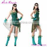 2016 Fashion Green Dress Halloween Costumes Bulk thumbnail-1