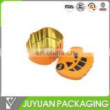 Pumpkin Shape Easter Candy Packaging/gift Packing Tin Box for Kids