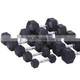 Adjustable Dumbbell Logo Sport Gym Fitness Cheap Dumbbell Sets Hex Rubber Dumbbells thumbnail-3