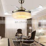 Invisible Modern Minimalist LED Ceiling Fan Light Fan Lights Living Room Bedroom Home Brand thumbnail-3