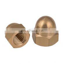 DIN Wheel Lock Bolt Brass Acorn Nut thumbnail-2
