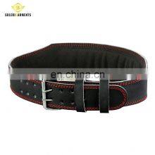 Weightlifting Belt Cowhide Leather Men Lumbar Protection Gym Fitness Training Weight Lifting Belts thumbnail-3