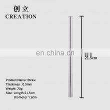 Factory Direct Reusable Metal Drinking Straws Stainless Steel thumbnail-4