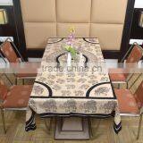 Indian Cotton Table Cloth Cream Color Elephants Printed Dinning Table Cloth Vintage Wall Hanging Throw Bed Sheet Cover TC58 thumbnail-4