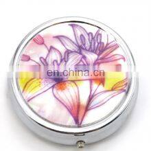 Non Toxic Round Shape Divided Travel Friendly Personalised Pill Dispenser Box thumbnail-3