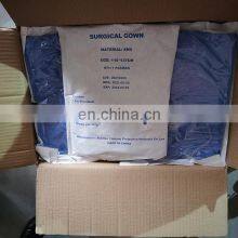 Disposable Blue Isolation Gown CE SMS SMMS Gown With Wide Belt thumbnail-5