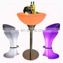 Glowing Cocktail Event Party Wedding Led Bar Tables and Chairs Christmas Festival Party Light Led Bar Table Lamp