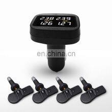 TPMS Wireless Real-time Cigarette Lighter Plug TPMS and Play Real-time Cigarette Lighter Tpms Tire Gauge With 4 Internal Sensor