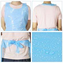 Factory Direct Disposable Waterproof Plastic Apron Clear Industrial LDPE Make Up Beauty Salon Apron For Adults Kitchen Cooking thumbnail-3