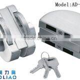 High Quality Tempered Frameless SS or Polish Finish Glass Door Lock for Double Door in Glass thumbnail-1