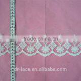Brazilian style swiss embroidery lace in nylon & cotton lace for dresses