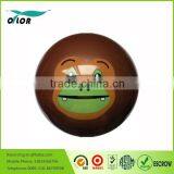 Ecofriendly 8 Inch Inflaterable Brown Pvc Toy Balls