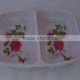 Melamine Rectangular 2-section Saucers thumbnail-1