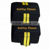 Elasticated Weight Lifting Wrist Wraps With Custom Logo thumbnail-1