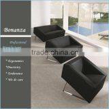 Leather Sofa With Stainless Steel Legs 833# Leather Sofa With Steel Legs, Leather Sofa Metal Legs thumbnail-4