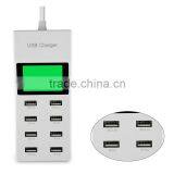 Universal 8 USB Port Display Screen US EU UK Plug Travel AC Power Adapter Socket Smart Wall Charger For Cell Phone Tablet Camera thumbnail-5