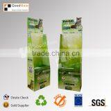 Pet Products Supermarket POP Cardboard Display With Peg Hooks