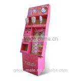 Goodmate Full Color Printed Display Floor Stand With Pegs