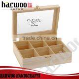 Harney & Sons New Design Custom Wooden Tea Box With Compartments,with Acylic Window